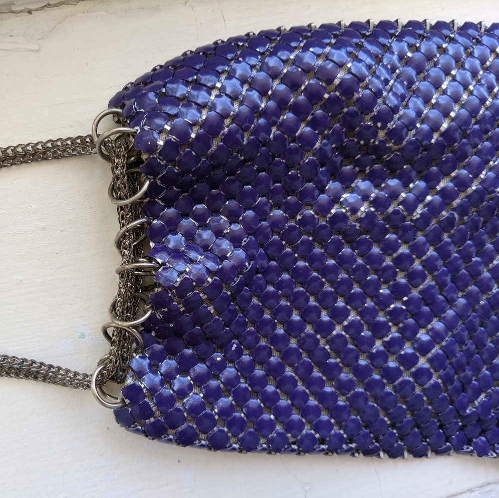 RARE Vintage Chain Drawstring Purse Bag - Picture 4 of 6